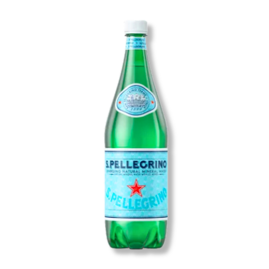 San Pellegrino Mineralwasser mit Kohlensäure 6 x 1 l (PET-Flasche)